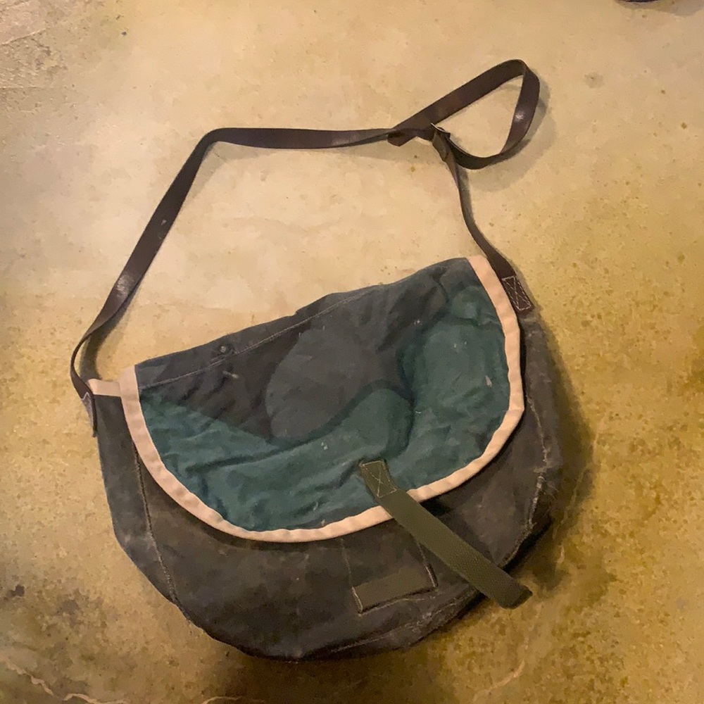 Handmade one of a kind messenger bad.